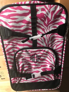 pink zebra luggage