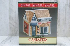 Vintage Coca-Cola Canister Collection Barber Shop Issue 1997 EUC