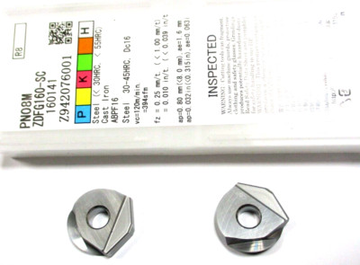 2 MOLDINO Wendeplatten zum Fräsen ZDFG 160-SC PN08M R8  Neu D2123