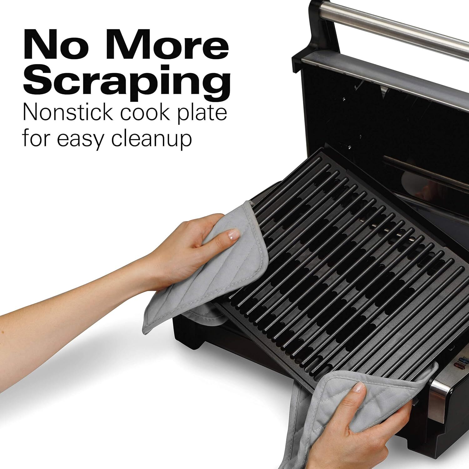 Hamilton Beach Electric Indoor Searing Grill 118 sq. in. Surface Serves