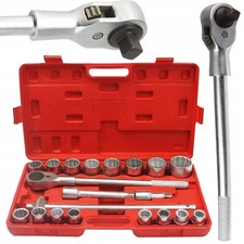 Knarrenkasten Steckschlüsselsatz 3/4" 21 tlg 19-50 mm 12-kant Vielzahn Nuss