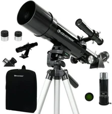 Celestron Travel Scope 60 Refractor Telescope with Tripod and Backpack, 22002-DS