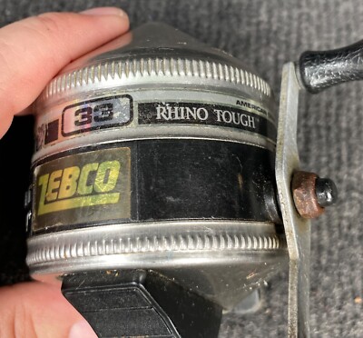 Vintage Zebco 33 Rhino Tough 1989 Brunswick casting reel Made in