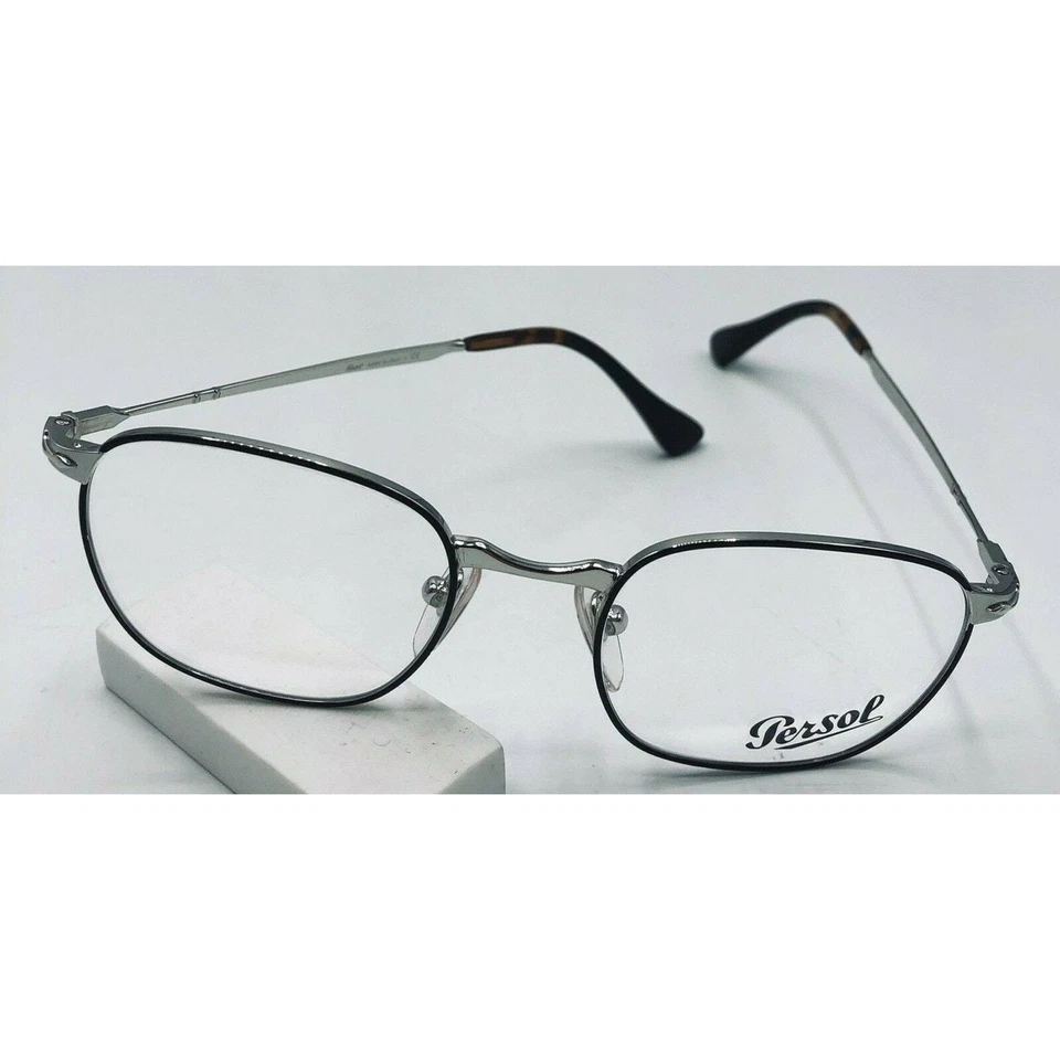 Persol 2450-V Silver Metal Eyeglass Frames Aviator Made In Italy New Old Stock - Image 2 of 4