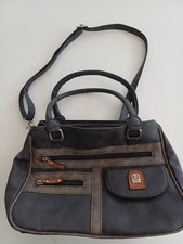 Tasche, Handtasche Umhängetasche grau, Firenze