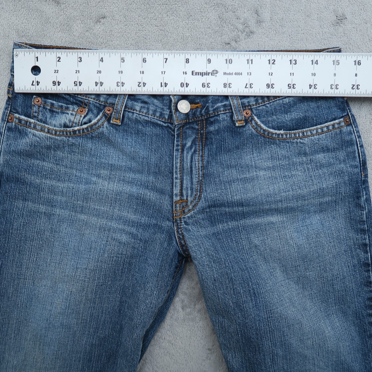 Lucky Brand Jeans Women's 8 Blue Low-Rise Lowered Peanut Denim