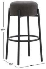 Safavieh PAISLEIGH METAL LEG BARSTOOL, Reduced Price 2172736585 SFV5031I