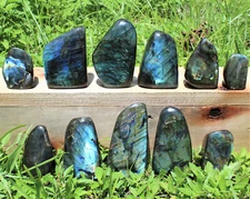 Polished Labradorite Freeform: High Flash Free Standing Crystal Display Specimen