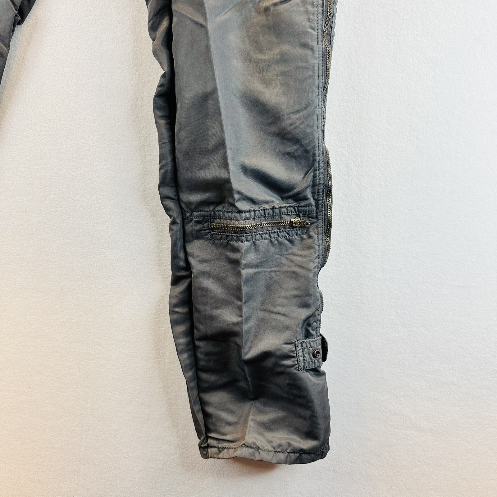 VTG Bugle Boy USA Countdown Pants 33 L Parachute Breakdance Nylon