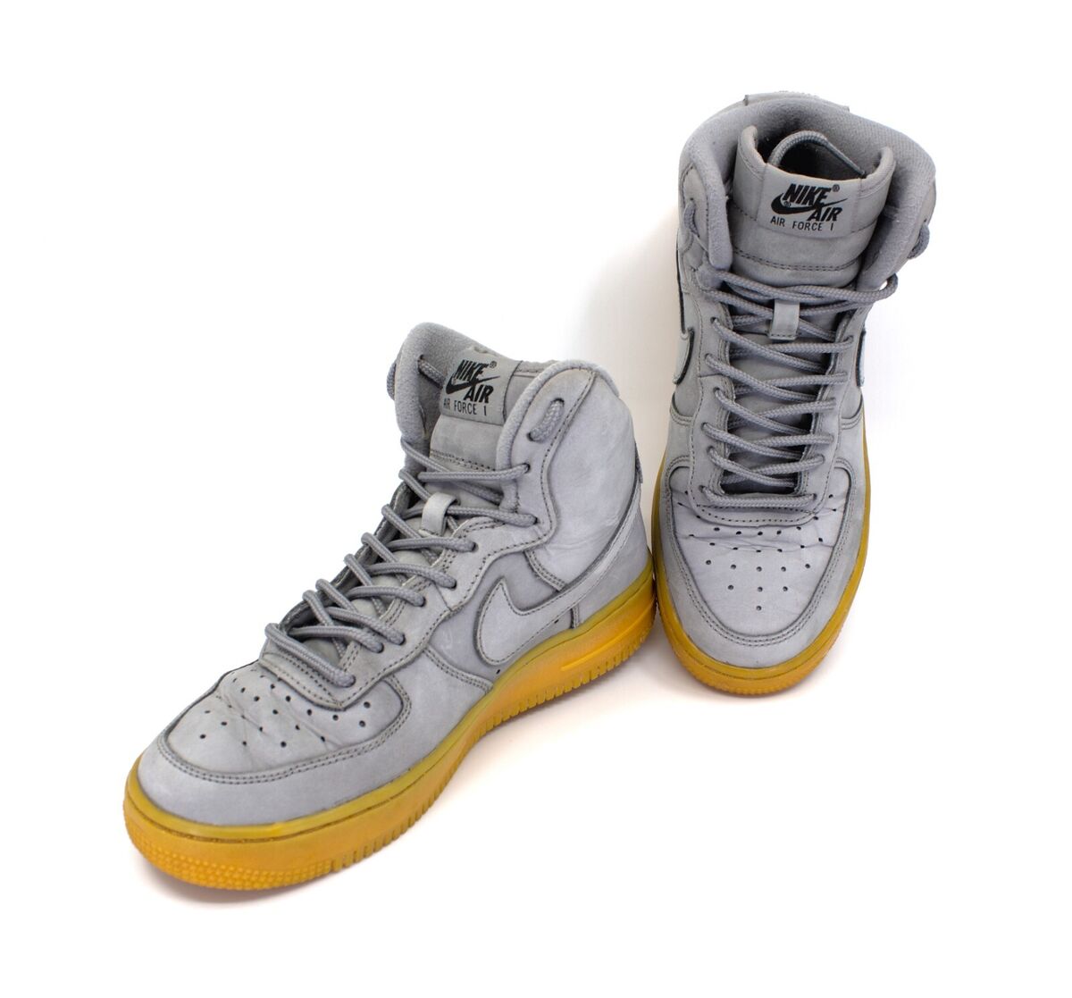 Nike Air Force 1 High Top Size 4.5Y Gray Gum Sole [922066 Nike Air Force 1 High Top Size 4.5Y Gray Gum Sole [922066