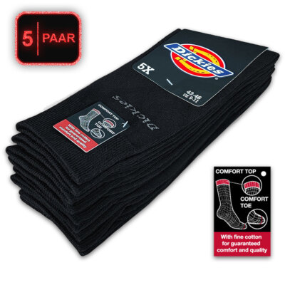 5 Paar DICKIES  BUSINESS SOCKEN Classical Socks Arbeitssocken Strümpfe 39-46