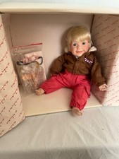 L@@K! ELKE Hutchens Porcelain Aviator Tommy Doll Danbury Mint