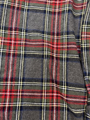 Woolrich Shirt Mens Large Gray Red Plaid Flannel Button Up Long Sleeve Cotton - Picture 2 of 10