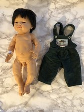 Large 18" Asian Lifelike Berjusa Toddler Baby Doll, Anatomical Boy, Spain Made