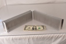 Pair 261mm x 80mm x 35mm Large Aluminum Heat Sinks Radiators Power Amplifier