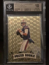 2018 JOSH ALLEN LEAF METAL PRIZED ROOKIE SUPER PRISMATIC 1/1