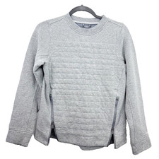 Lululemon Fleece Be True Crew Heathered Medium Grey Size 2