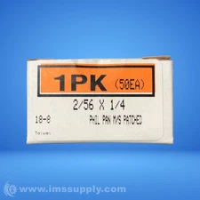 Box of 50 Grade 18-8 Phillips Pan Machine Screws FNFP