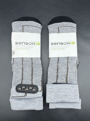Sensoria Smart Running Socks Medium Lot of 2 Pairs Gray Sensor Enabled NWT