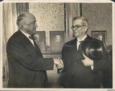1927 Chicago Stockyards President Machado Louis Swift 8X10 Historic Press Photo
