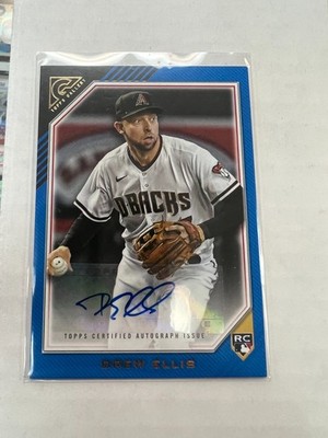 Drew Ellis 2022 Topps Gallery Rookie Auto Blue #RA-DE #35/50 NrMt