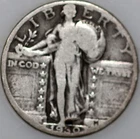 1930-P Standing Liberty Quarter 90% Silver, Classic Coin As Shown [SN04]