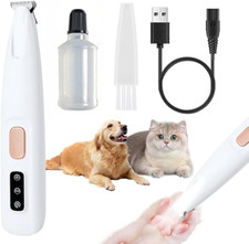 Dog Paw Trimmer Electric Dog Trimmer for Paws Pet Paws Trimmer with Led Light Re
