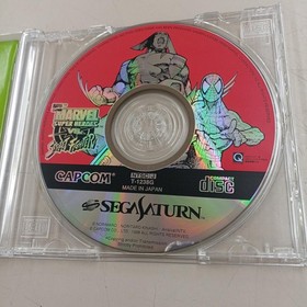 Capcom Marvel Super Heroes vs Street Fighter Sega Saturn Game