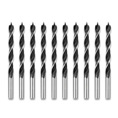 DelitonGude 1/8'' Brad Point Drill Bit Set,10 Pcs