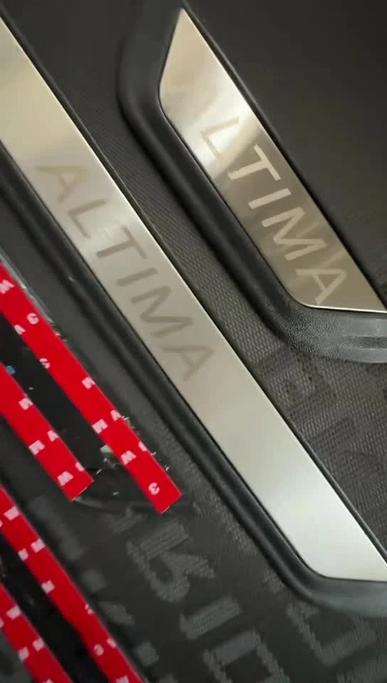 For Nissan Altima Silver Steel Accessories Door Sill Protector Trim Scuff Plate Foto 2 de 4