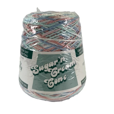 Lily Sugar’n Cream Cotton Cone Yarn 1 lb PASTEL Ombre - Image 1 of 4