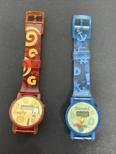 SII Marketing International Disney Watches Set of 2 Goofy & Donald Duck Vintage