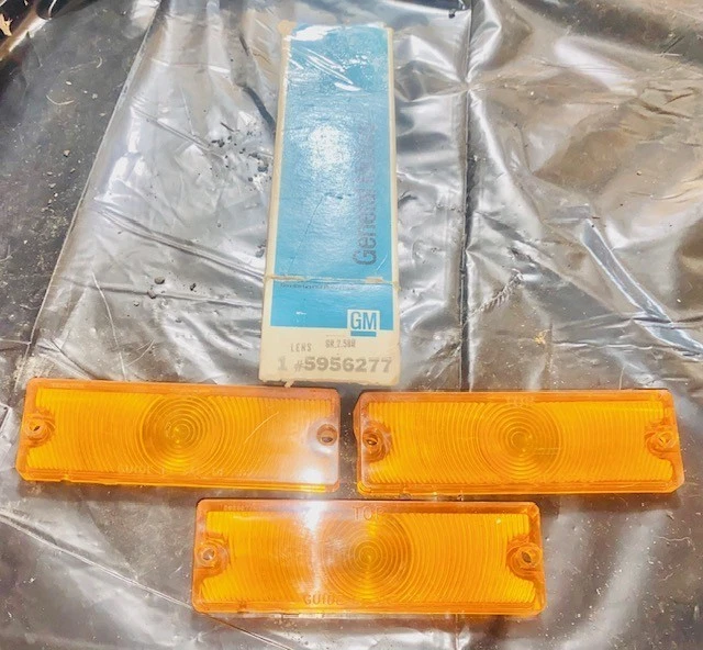 Impala 1965-66 NOS 3 luz de estacionamiento delantera lente #5956277 GM original Foto 3 de 3