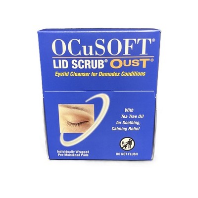 Ocusoft Lid Scrub Oust Eyelid Cleanser for Demodex Conditions, 35ct