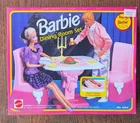Sealed VINTAGE BARBIE Dining Room Set Mattel 1992 Arco Toys #9324 NIB Pink