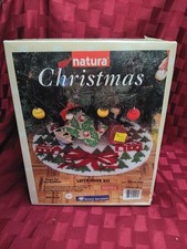 National Yarn Crafts Latch Hook Kit "Home for the Holidays" Tree Skirt 33"