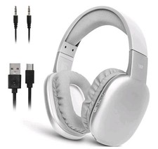 iJoy Ultra Bluetooth Wireless Headphones Foldable Stereo New Silver