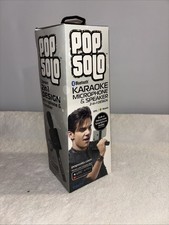 Tzumi PopSolo Portable Wireless Bluetooth Karaoke Microphone Built in Speaker Bk