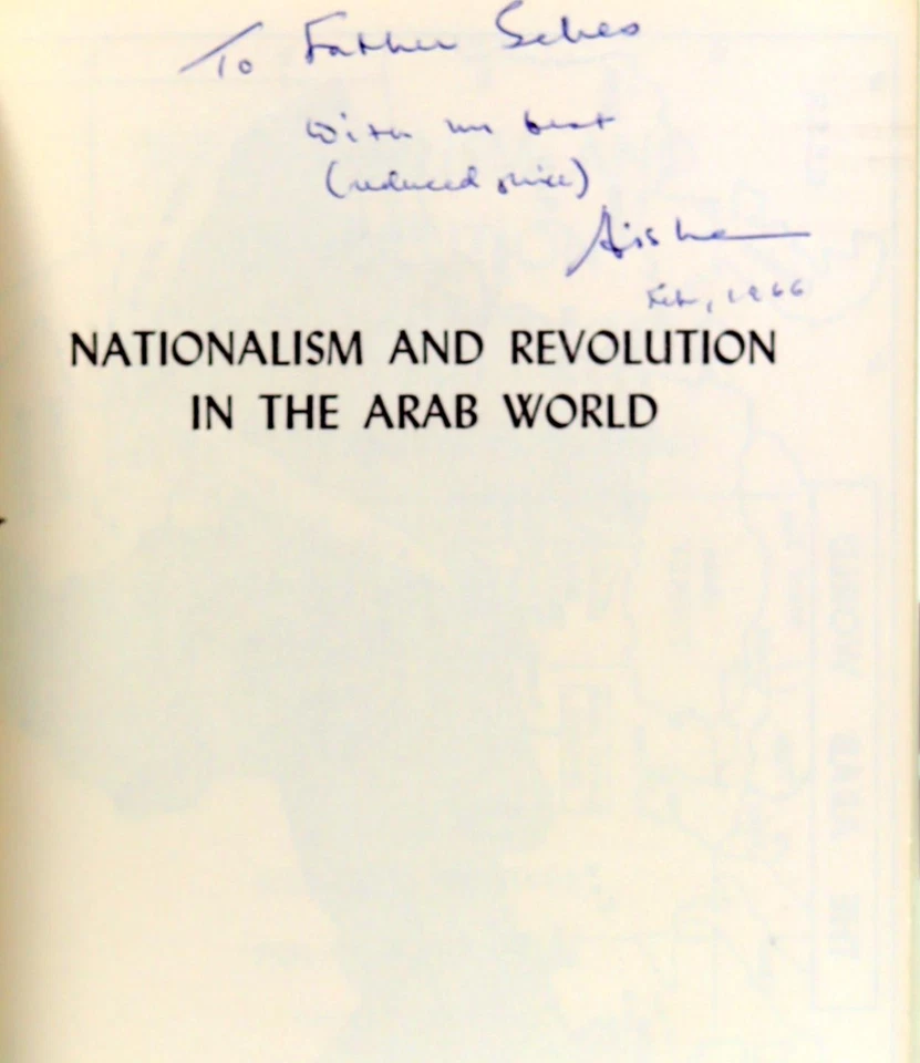 Hisham Sharabi Signed 1966 Nationalism and Revolution in the Arab World PB - Image 4 of 4