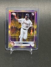 2022 Topps Chrome Sonic #204 Jose Siri RC Yellow/Purple Refractor /299 Houston