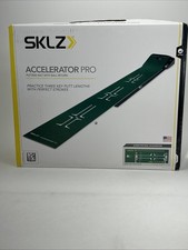 SKLZ Accelerator Pro Golf Putting Green Mat With Auto Ball Return  Visual Guide