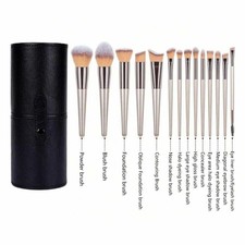 14PCS Makeup Brush Set Foundation Eyeshadow Blush Kit w/ Storage Box
