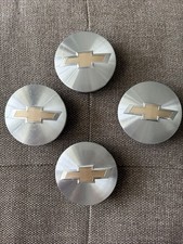4x Oem Gm 2014-2025 Silverado Tahoe Suburban 83mm Brushed Alum Wheel Center Caps