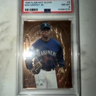 1995 Flair Hot Gloves # Ken Griffey Jr, (HOF) Mariners, Reds PSA 8