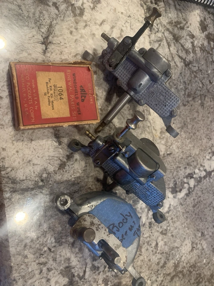 3 motores limpiaparabrisas Plymouth PA y 1 juego de piezas de renovación Foto 2 de 2