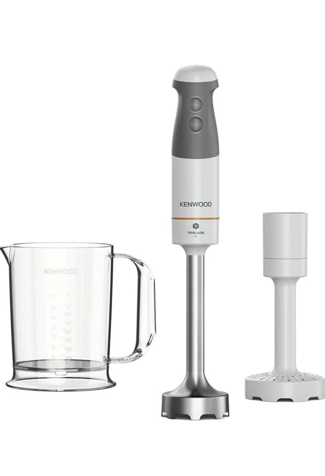 Kenwood Triblade Hand Blender Mixer Masher Chopper 850W 0.5L White (HBM40.004WH)
Opens in a new wind