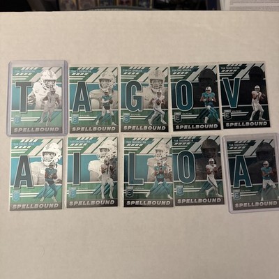 2023 Donruss Elite TUA TAGOVAILOA Green Spellbound Complete 10 card Set DOLPHINS
