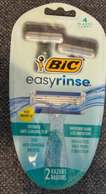 BIC Easy Rinse Women's Disposable 4 Blade Razors, 2ct. 