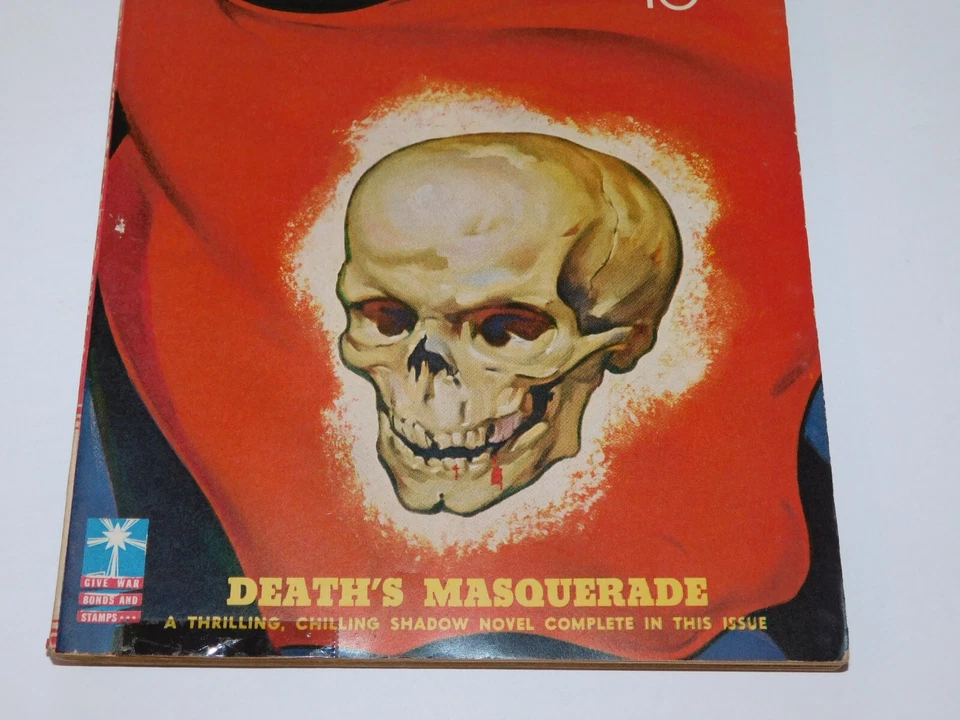 THE SHADOW 1943 Jan. 15th - DEATH'S MASQUERADE - RARE HTF PULP CLASSIC COVER ART - Image 4 of 4