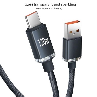 120W USB C to Type C Charger Cable Fast Charge Charging Laptop Data Cord D1P0
